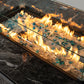 44" Outdoor Propane Fire Pit Table – Ceramic Tile Top Gas Fire Table for Patio