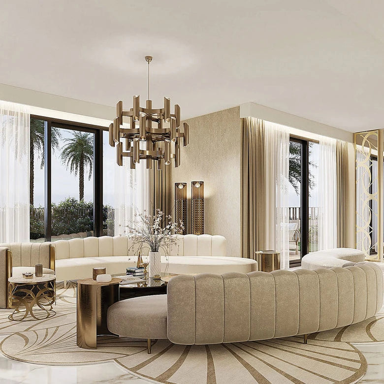 Modern High Quality Velvet Italian Furniture Living Room Sofas Curved Sofas for Home Luxury